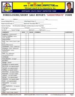 home inspection refund form
